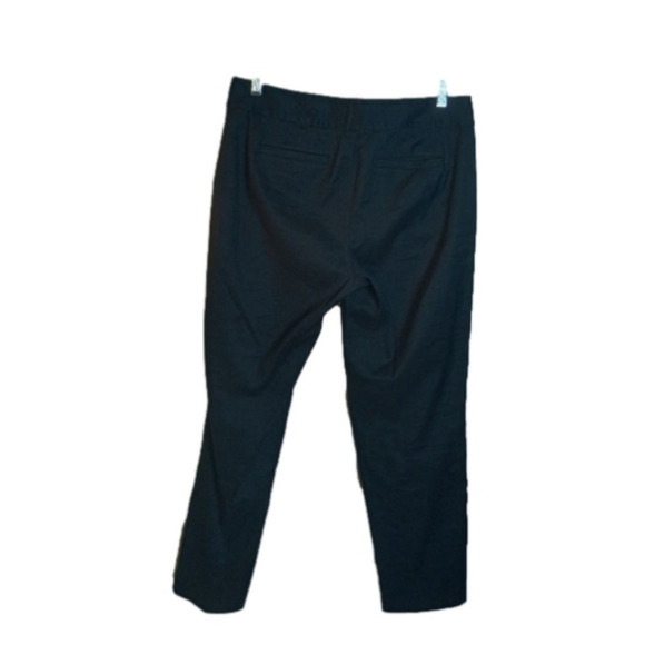 J. Jill Chino Stretch Linen Blend Pants Size 8 Black - Picture 7 of 10